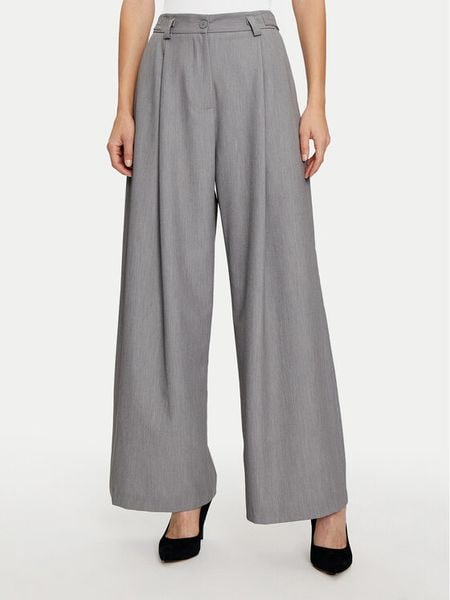 Imperial Spodnie palazzo P5B8IIC Szary Wide Leg. Szare spodnie materiałowe damskie Imperial, bez wzorów, z materiału. Za 229.99 zł.