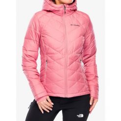 Kurtka ocieplana damska Columbia Heavenly Hooded Jacket. Czerwone kurtki damskie Columbia, bez wzorów, bez kaptura. W wyprzedaży za 437.20 zł.