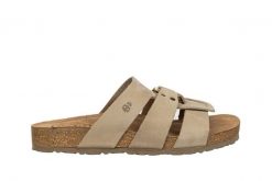 Klapki Yokono Jerba-255 Nobuck Sand, Beżowy, Skóra naturalna - 38. Brązowe klapki damskie Yokono, bez wzorów, z materiału, bez obcasa, na płaskiej podeszwie, bez zapięcia. W wyprzedaży za 152.10 zł.