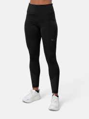 KARI TRAA Legginsy sportowe "Vilde" w kolorze czarnym rozmiar: M. Czarne legginsy sportowe damskie Kari Traa, m, bez wzorów, z podwyższonym stanem, outdoorowe. Za 228.38 zł.