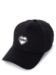HUGO Czapka - Cara Kobiety Bawełna czarny, ONE SIZE. Czarne czapki damskie Hugo, bez wzorów, z bawełny. Za 209.95 zł.