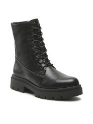 Jenny Fairy Trapery WS5865-03 Czarny. Czarne trapery damskie Jenny Fairy, ze skóry, bez zapięcia. Za 119.99 zł.