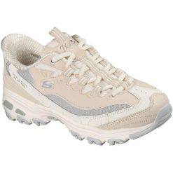 Buty sportowe damskie Skechers D Lites smooth Nostalgia. Brązowe obuwie sportowe treningowe Skechers, ze skóry, na fitness i siłownię. Za 590.00 zł.