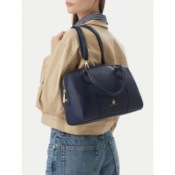 Torebka Beverly Hills Polo Club. Niebieskie kuferki damskie Beverly Hills Polo Club, bez wzorów, bez dodatków. Za 219.99 zł.