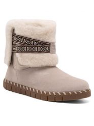 MUK LUKS Śniegowce 1000109280 Beżowy. Brązowe śniegowce damskie MUK LUKS, z materiału. Za 119.99 zł.