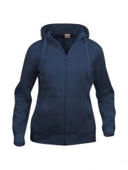 Clique Bluza z kapturem zapinana na zamek Basic Hoody Full Zip Women - dark navy. Niebieskie bluzy damskie CLIQUE, xl, bez wzorów, z bawełny, z kapturem. Za 187.61 zł.