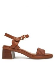 Clarks Sandały Jaylan Ray 26181661 Brązowy. Brązowe sandały damskie Clarks, bez wzorów, ze skóry, bez obcasa, na słupku, bez zapięcia. Za 279.99 zł.