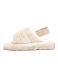 ISLAND BOOT Kapcie "Poppy" w kolorze kremowym rozmiar: 40. Brązowe kapcie damskie Island Boot. Za 105.38 zł.