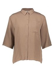 JDY Bluzka "Divya Life" w kolorze jasnobrązowym rozmiar: S. Brązowe bluzki damskie JDY, s, bez wzorów, bez kołnierzyka, bez ramiączek. Za 74.99 zł.