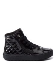 Geox Sneakersy J Kalispera G. D J944GD 000HH C9999 S Czarny. Czarne buty sportowe dziewczęce Geox, bez wzorów, ze skóry, bez zapięcia. Za 229.99 zł.