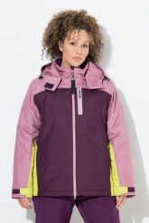 Damskie Kurtka sportowa HYPRAR wodoodporna kaptur. Czerwone kurtki sportowe damskie Ulla Popken, plus size, bez wzorów, z materiału, z kapturem. Za 739.99 zł.