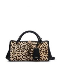 Guess Torebka Audrey HWLG97 34060 Czarny. Czarne kuferki damskie Guess, z aplikacjami, ze skóry, bez dodatków. Za 674.99 zł.