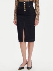 Marciano Guess Spódnica jeansowa 5YGD13 7347A Granatowy Regular Fit. Niebieskie spódnice damskie Marciano Guess, z aplikacjami, z jeansu. Za 699.99 zł.