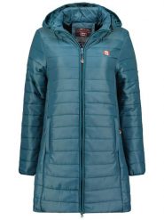 Geographical Norway Płaszcz pikowany "Atika" w kolorze morskim rozmiar: XXL. Niebieskie płaszcze damskie Geographical Norway, xxl, bez wzorów, bez kaptura. Za 175.67 zł.