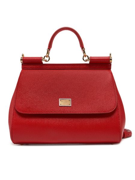 Dolce&Gabbana Torebka BB6002 A1001 Czerwony. Czerwone torebki klasyczne damskie Dolce&Gabbana, ze skóry, bez dodatków. Za 6,369.00 zł.