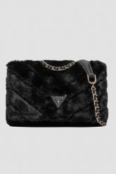 GUESS Czarna torebka Katine Convertible Xbody Flap. Czarne torebki klasyczne damskie Guess, bez dodatków. W wyprzedaży za 497.99 zł.
