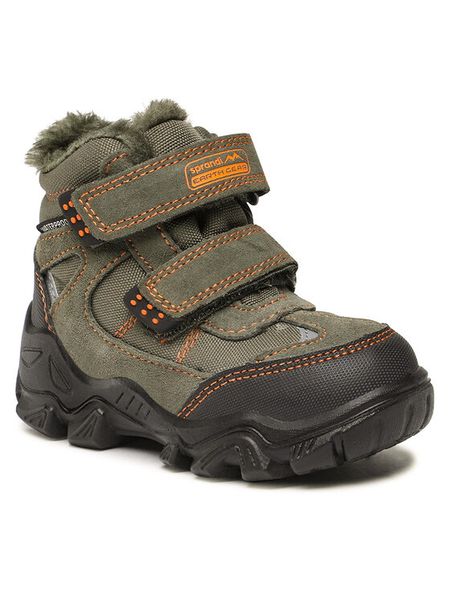 Sprandi Śniegowce CP91-21970 Khaki. Brązowe buty zimowe chłopięce Sprandi, z materiału, bez zapięcia. Za 129.99 zł.