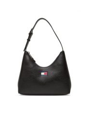 Tommy Jeans Torebka Tjw Must Shoulder Bag AW0AW17548 Czarny. Czarne torebki klasyczne damskie Tommy Jeans, z jeansu, bez dodatków. Za 329.99 zł.