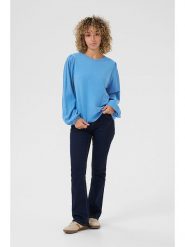 Cream Sweter "Dela" w kolorze błękitnym rozmiar: XXL. Niebieskie swetry klasyczne damskie Cream, s, z wiskozy, bez kołnierzyka. Za 74.63 zł.
