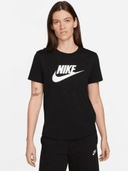 Nike Sportswear Koszulka w kolorze czarnym rozmiar: S. Czarne bluzki damskie Nike Sportswear, s, bez wzorów, bez kołnierzyka, bez ramiączek. Za 109.52 zł.