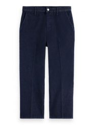 Scotch & Soda Spodnie chino w kolorze granatowym rozmiar: W30/L32. Niebieskie spodnie materiałowe damskie Scotch & Soda, bez wzorów, z bawełny. Za 219.60 zł.