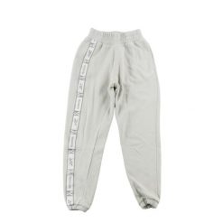 Second life - Spodnie dresowe damskie Reebok z taśmami beżowe - Jak nowy. Brązowe spodnie sportowe damskie Reebok, xs, bez wzorów, z dresówki, do biegania. Za 143.46 zł.