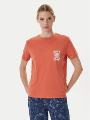 Roxy T-Shirt Oceanregular ERJZT06110 Pomarańczowy Regular Fit. Brązowe t-shirty damskie Roxy, xl, bez wzorów, z bawełny, bez kołnierzyka. Za 109.99 zł.