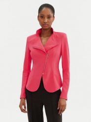 Rinascimento Marynarka CFC0122737003 Różowy Regular Fit. Czerwone marynarki i żakiety damskie Rinascimento, xl, bez wzorów, z syntetyku. Za 269.99 zł.