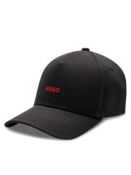Hugo Czapka z daszkiem Cara 50519255 Czarny. Czarne czapki z daszkiem damskie Hugo, bez wzorów, z bawełny. Za 159.99 zł.