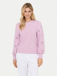 ONLY Bluza Femme 15315687 Różowy Regular Fit. Czerwone bluzy damskie Only, s, bez wzorów, z bawełny, bez kaptura. Za 169.99 zł.