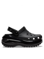 Crocs Klapki Classic Mega Crush Clog 207988 Czarny. Czarne klapki damskie Crocs, bez wzorów, z tworzywa sztucznego, bez obcasa, bez zapięcia. Za 229.99 zł.