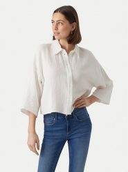 Vero Moda Koszula Natali 10279685 Biały Standard Fit. Białe koszule damskie Vero Moda, m, bez wzorów, z bawełny, bez kołnierzyka, bez ramiączek. Za 109.99 zł.