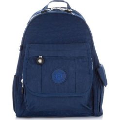 Plecak damski granatowy Bag Street SP-10-DB. Niebieskie plecaki Bag Street, bez wzorów, z materiału. Za 89.99 zł.