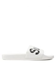 Superga Klapki 1908 Slides Polysoft S111I3W Biały. Białe klapki damskie Superga, bez wzorów, ze skóry, bez obcasa, bez zapięcia. Za 79.99 zł.