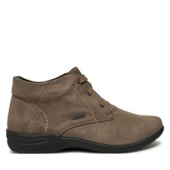 Botki Josef Seibel. Brązowe botki damskie Josef Seibel, bez obcasa, na płaskiej podeszwie, bez zapięcia. Za 379.99 zł.