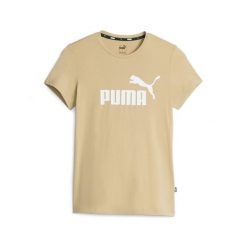 Koszulka damska Puma ESS Logo Tee. Brązowe koszulki damskie Puma, xs, bez wzorów, bez kołnierzyka, bez ramiączek. W wyprzedaży za 88.05 zł.