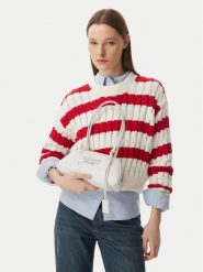Tommy Jeans Torebka Tjw Bold Shoulder Bag AW0AW18787 Biały. Białe torebki klasyczne damskie Tommy Jeans, z jeansu, bez dodatków. Za 449.99 zł.