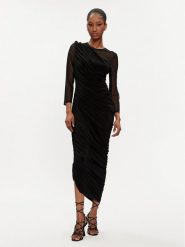 NORMA KAMALI Sukienka koktajlowa KK4223PM286001 Czarny Slim Fit. Czarne sukienki damskie Norma Kamali, bez wzorów, z syntetyku, wizytowe, bez ramiączek. Za 1,699.00 zł.