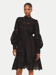 Bruuns Bazaar Sukienka codzienna Chanella BBW4159 Czarny Loose Fit. Czarne sukienki damskie Bruuns Bazaar, bez wzorów, z bawełny, bez ramiączek. Za 1,169.00 zł.