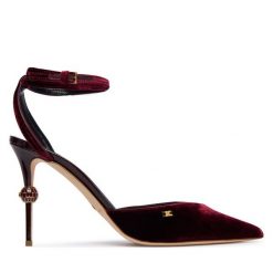 Szpilki Elisabetta Franchi. Czerwone szpilki damskie Elisabetta Franchi, bez wzorów, bez obcasa, na szpilce, bez zapięcia. Za 2,779.00 zł.