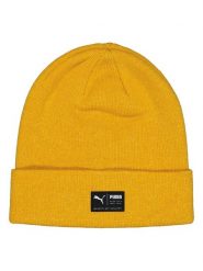 Puma Czapka beanie w kolorze musztardowym rozmiar: onesize. Żółte czapki damskie Puma, bez wzorów, z materiału. Za 136.13 zł.