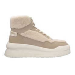 Buty Lee Cooper LCJ-24-47-3146LA beżowy. Brązowe śniegowce damskie z polaru. Za 285.68 zł.
