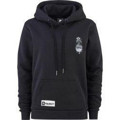 Bluza damska z kapturem MAJESTY. Czarne bluzy damskie Majesty, na zimę, bez wzorów, z kapturem. Za 329.00 zł.