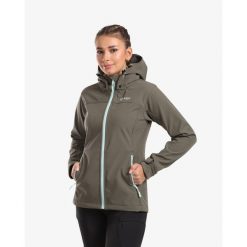 Damska kurtka softshell Kilpi RAVIA-W. Zielone kurtki sportowe damskie Kilpi, m, bez wzorów, z softshellu, bez kaptura. Za 318.77 zł.