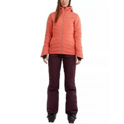 Kurtka narciarska damska Fundango Punch Padded. Czerwone kurtki damskie FUNDANGO, na zimę, l, bez wzorów, z syntetyku, bez kaptura. Za 589.90 zł.