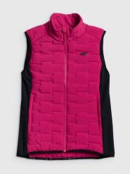 4F Bezrękawnik trekkingowy z wypełnieniem Primaloft Silver damski - różowy XXL. Czerwone kamizelki damskie 4F, na lato, l, bez wzorów, z materiału, bez kaptura. Za 349.99 zł.