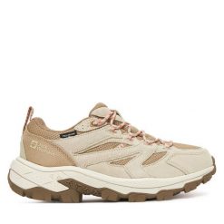 Trekkingi Jack Wolfskin. Brązowe obuwie trekkingowe damskie Jack Wolfskin, bez zapięcia. Za 429.99 zł.