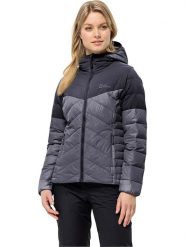 Jack Wolfskin Kurtka puchowa "Tundra" w kolorze antracytowym rozmiar: M. Czarne kurtki damskie Jack Wolfskin, m, bez wzorów, z puchu, bez kaptura. Za 377.74 zł.