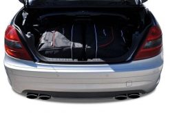 Torby Do Bagażnika Mercedes-Benz Slk 2004-2011 2Szt Kjust. Czarne torby podróżne KJUST, bez wzorów, z kauczuku. Za 520.00 zł.