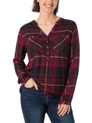 Timezone Bluzka w kolorze czerwonym rozmiar: M. Czerwone bluzki damskie Timezone, m, bez wzorów, bez kołnierzyka, bez ramiączek. Za 93.95 zł.